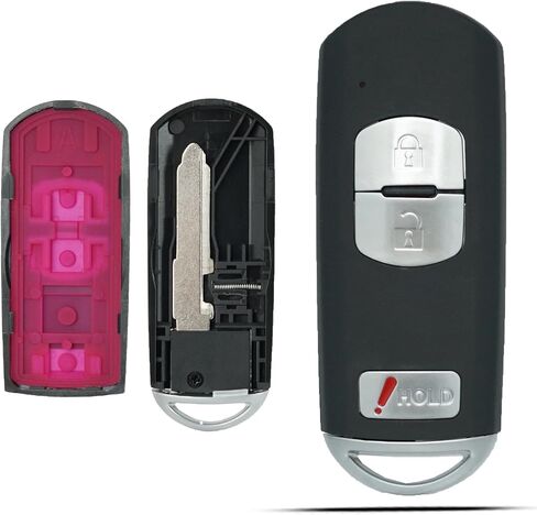 مفتاح FOB Shell Case Pits for Mazda 3 5 Cx3 Cx5 Cx7 Cx9 2012-2020 Entry Entry Control 3 Button Pad Cover in Saudi Arabia