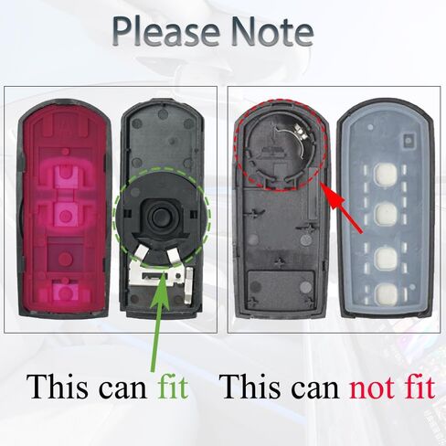 مفتاح FOB Shell Case Pits for Mazda 3 5 Cx3 Cx5 Cx7 Cx9 2012-2020 Entry Entry Control 3 Button Pad Cover in Saudi Arabia