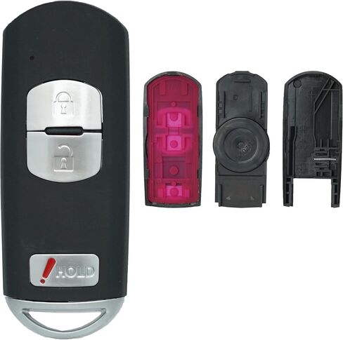 مفتاح FOB Shell Case Pits for Mazda 3 5 Cx3 Cx5 Cx7 Cx9 2012-2020 Entry Entry Control 3 Button Pad Cover in Saudi Arabia