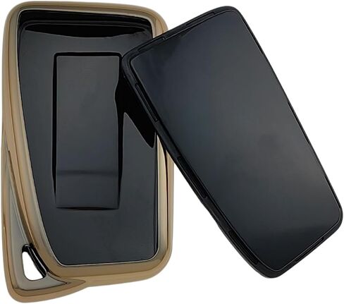 TPU Key Fob Cover Compatible with 2013-2021 Lexus ES300h ES350 GS350 GS450h IS200t IS300 IS350 LX570 NX200t NX300h RC350 RX350 RX450h (Black/White) in Saudi Arabia