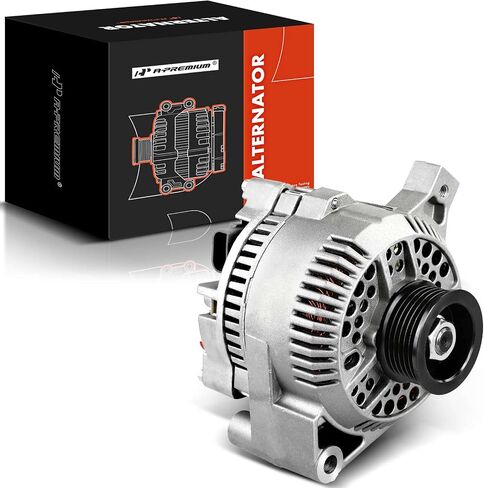 A-Premium Convaliater متوافق مع Ford F250 1996 V8 7.5L ، F53 1996-1997 V8 7.5L ، Aerostar 1992-1994 V6 3.0L ، 95AMP 12V 6-GROOVE بكرة الساعة ، استبدال# F1SU-10300-BA ، F69U-10300-AA in Saudi Arabia