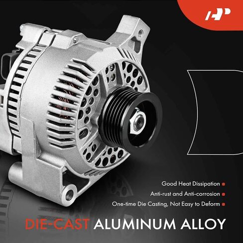 A-Premium Convaliater متوافق مع Ford F250 1996 V8 7.5L ، F53 1996-1997 V8 7.5L ، Aerostar 1992-1994 V6 3.0L ، 95AMP 12V 6-GROOVE بكرة الساعة ، استبدال# F1SU-10300-BA ، F69U-10300-AA in Saudi Arabia