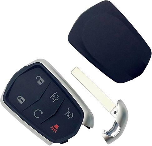 استبدال Key Fob Shell لـ Cadillac ATS-V CTS CT6 XTS XTS XT5 XT4 XT6 SRX 2014 2015 2015 2017 2018 2019 2020 2021 5 CAR CAR BUNTER ENTRY CONTER CONTER REMOTE CASE FOB (5 BUNTUR-A) in Kuwait