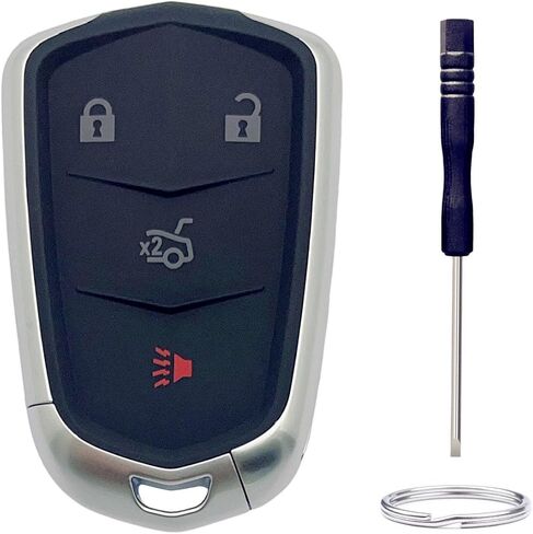 استبدال Key Fob Shell لـ Cadillac ATS-V CTS CT6 XTS XTS XT5 XT4 XT6 SRX 2014 2015 2015 2017 2018 2019 2020 2021 5 CAR CAR BUNTER ENTRY CONTER CONTER REMOTE CASE FOB (5 BUNTUR-A) in Kuwait
