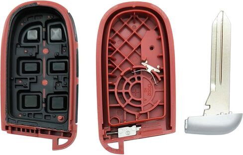 Key Fob Shell Smart Key Cover Case Fit for 2011-2018 Dodge Dart Journey Charger Chrysler 300 M3N-40821302 Replacement Keyless Entry Remote Key Housing Casing (3 Buttons) in Saudi Arabia
