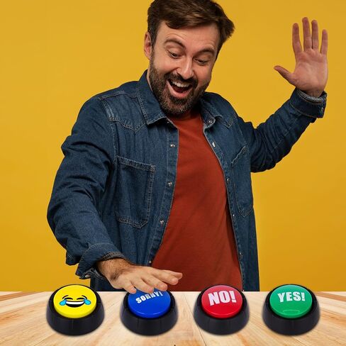 ArtCreativity Laugh Button - 1 Piece - Toy Noise Button with 10 Sound Variations - Funny Buttons with Sound - Novelty Toys for Adults and Kids - Birthday Party Favor and Goodie Bag Filler in Saudi Arabia