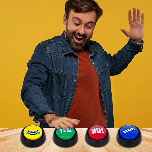 ArtCreativity Laugh Button - 1 Piece - Toy Noise Button with 10 Sound Variations - Funny Buttons with Sound - Novelty Toys for Adults and Kids - Birthday Party Favor and Goodie Bag Filler in Saudi Arabia