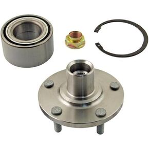 Front Wheel Hub Wheel Bearing Kit Left or Right Compatible with Mitsubishi Outlander 2007-2017; Lancer 2008-2017 FWD Only; D930005+NT510090, with Nut Retaining Clip in Saudi Arabia