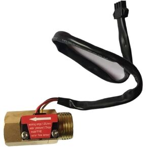 1PCS G1/2 Brass Hall Effect Water Flow Sensor Flowmeter 1-25L/Min in Saudi Arabia