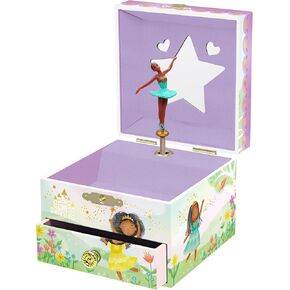 Musical Fairy Jewelry Box for Girls - Kids Music Box with Spinning Fairy and Mirror, Princess Gifts for Little Girls, Jewelry Boxes, Childrens Birthday Gift - Ages 3-10, Pink in Kuwait