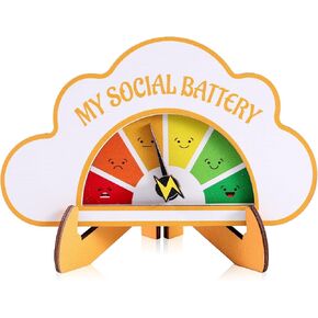 Boxob Emotion Wheel ، ملون الخاص بي للبطارية الاجتماعية علامة مزاجية متعة وحلي سطح المكتب التفاعلية العاطفة زخرفة الدبوس in Saudi Arabia