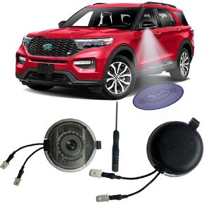 Side Mirror Puddle Lights,High Definition Never Fade, Led Logo Lights Projector Ghost Shadow, for Taurus SHO 2010-2023 (White SHO Logo) in Saudi Arabia
