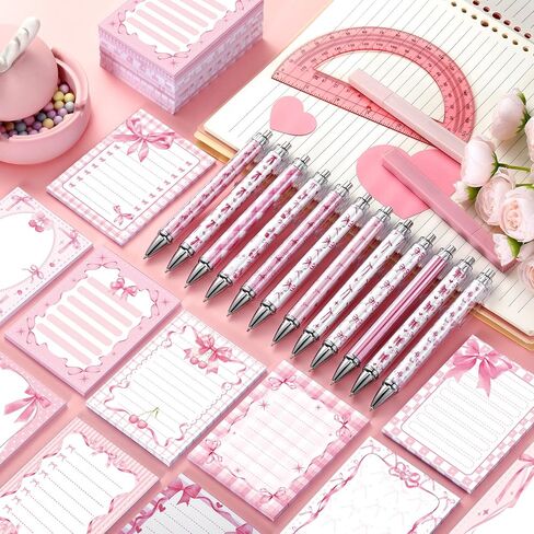 Eaasty 48 Pcs Highland Cow Gifts Bulk Spring Flower Floral Cow Notepad with Pens 24 Notebook 24 Ballpoint Pen for Women Students School Meeting Office Supplies Party Favors Exchange Gifts in Kuwait