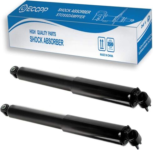 ECCPP Rear Shocks Absorbers for Jeep TJ, Wrangler 1997-2006 (2 pcs, Black, Auto Shocks, 344403, 32306) in Saudi Arabia