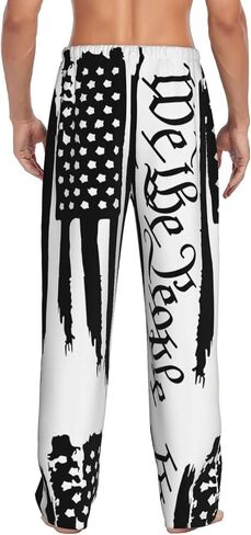 Men's Pajama Pants Mens PJs Sleepwear Bottoms Sleep Lounge Long Pants Relaxation Wide Leg Slacks with Pockets in Saudi Arabia