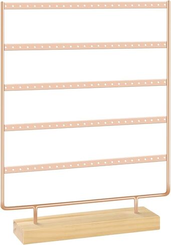 Earring Display for Vendors, Large Earring Holder Organizer Stand for Retail with 5 Tiers & 120 Holes in Saudi Arabia