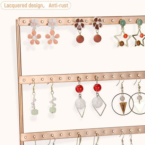 Earring Display for Vendors, Large Earring Holder Organizer Stand for Retail with 5 Tiers & 120 Holes in Saudi Arabia