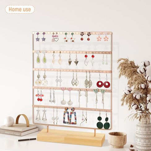 Earring Display for Vendors, Large Earring Holder Organizer Stand for Retail with 5 Tiers & 120 Holes in Saudi Arabia