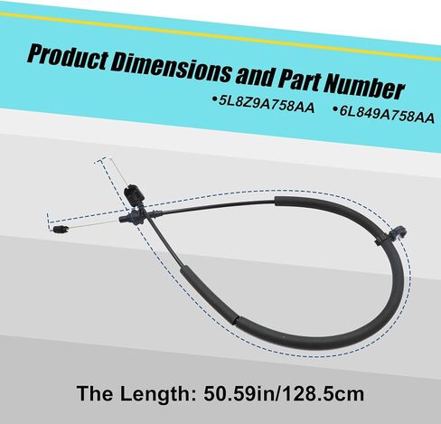 XQSMWF Throttle Cable Control Assembly Compatible with Ford Escape 3.0L V6 2001-2004# 5L8Z9A758AA 6L849A758AA in Saudi Arabia