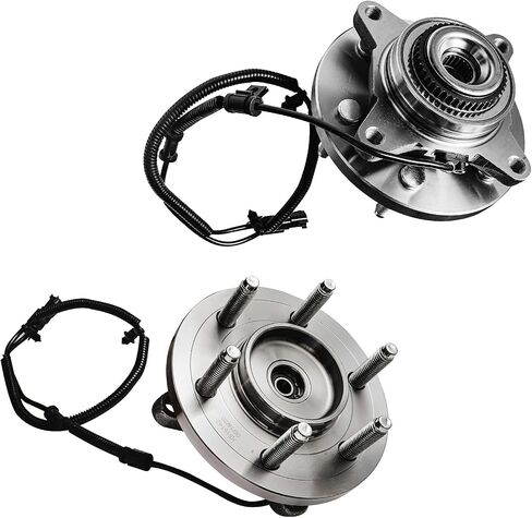 Detroit Axle-محامل محور العجلات الأمامية 4WD لفورد 2011-2014 F-150 Expedition Lincoln Navigator و Wheel Hub و Bearings CV Axle Nuts 2012 2013 استبدال in Kuwait