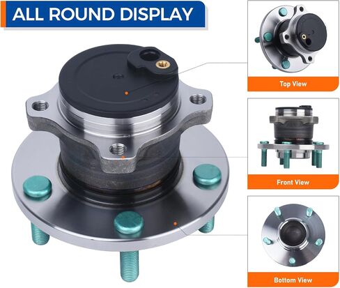 PAROD 512347 Rear Wheel Hub Bearing Assembly Compatible with 2004-2013 Mazda 3, 2009-2013 Mazda 3 Sport, 2006-2017 Mazda 5, 5 lugs w/ABS in Saudi Arabia