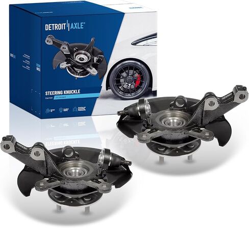 Detroit Axle - 1.7L 2pc Front Steering Knuckles Wheel Bearing Hubs for 2001-2002 Honda Civic Steering Knuckles and Wheel Bearing Hubs Assembly Replacement in Saudi Arabia
