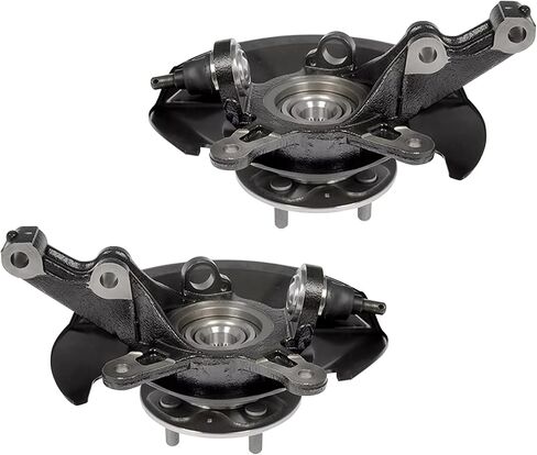 Detroit Axle - 1.7L 2pc Front Steering Knuckles Wheel Bearing Hubs for 2001-2002 Honda Civic Steering Knuckles and Wheel Bearing Hubs Assembly Replacement in Saudi Arabia
