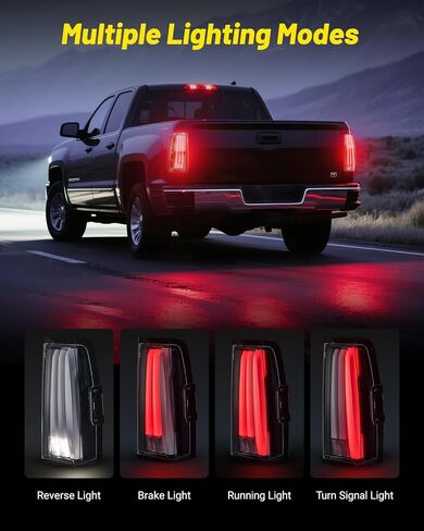 LED Tail Lights Assembly Fit for Chevy Silverado 2003 2004 2005 2006 2007 1500 2500 3500HD ، 03-06 Light in Kuwait