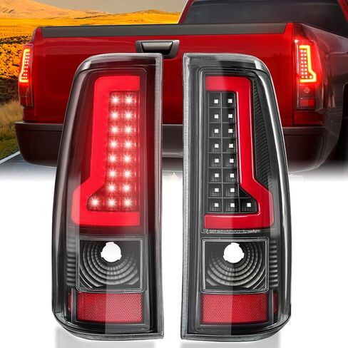 LED Tail Lights Assembly Fit for Chevy Silverado 2003 2004 2005 2006 2007 1500 2500 3500HD ، 03-06 Light in Kuwait