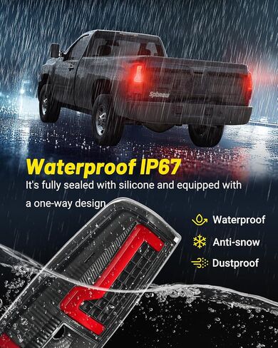 LED Tail Lights Assembly Fit for Chevy Silverado 2003 2004 2005 2006 2007 1500 2500 3500HD ، 03-06 Light in Kuwait