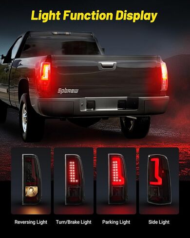 LED Tail Lights Assembly Fit for Chevy Silverado 2003 2004 2005 2006 2007 1500 2500 3500HD ، 03-06 Light in Kuwait