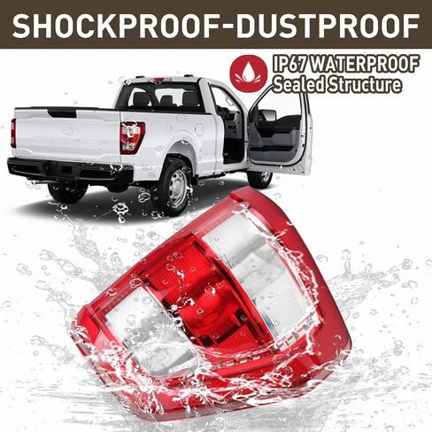 مجموعة المصباح الخلفي للضوء الهالوجين متوافق مع Ford F150 F-150 XL 2021 2022 2023 على جانب الركاب الأيمن ML3Z13404E in Saudi Arabia