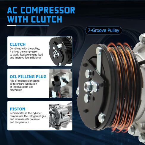 ضاغط AC 4918AC AC مع نوبات القابض لعام 2006-2011 Civic 1.8L ضاغط تكييف الهواء استبدال OE 4717054 97555 98555 in Saudi Arabia