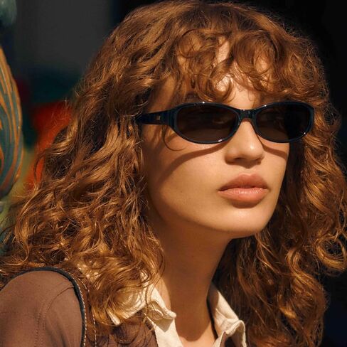 Retro Narrow Oval Sunglasses for Women Trendy Small Vintage Sun Glasses UV Protection FZN824 in Kuwait