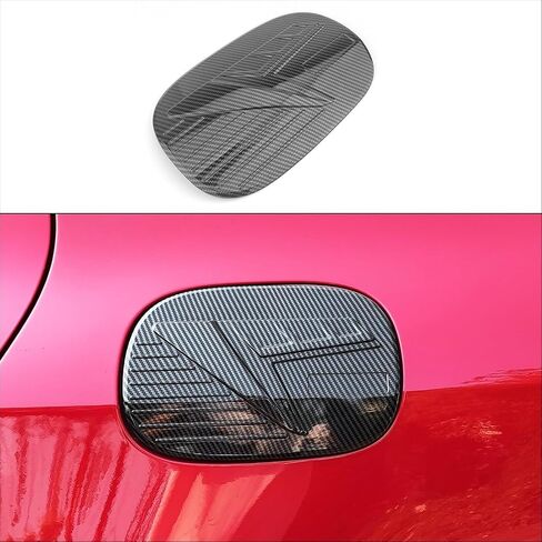 ABS ABS Carbon Carbon Carbon Cover Cover Gas Cap Fuel Firm Filler Door Trim متوافق مع Kia Stinger 2018-2023 الملحقات in Saudi Arabia