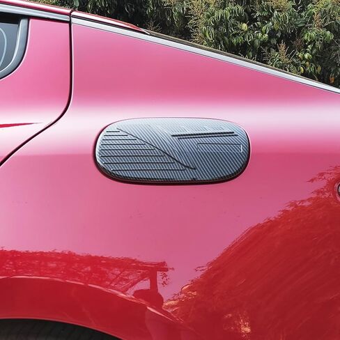 ABS ABS Carbon Carbon Carbon Cover Cover Gas Cap Fuel Firm Filler Door Trim متوافق مع Kia Stinger 2018-2023 الملحقات in Saudi Arabia
