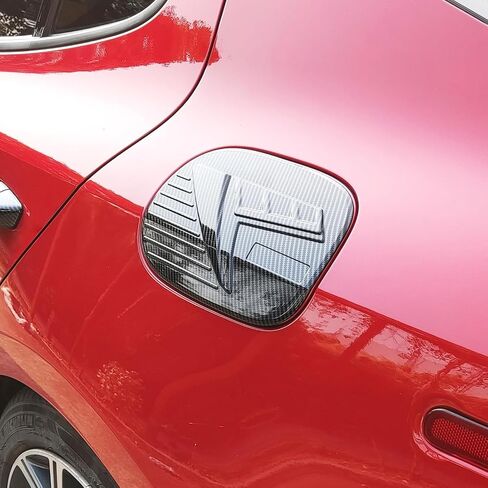 ABS ABS Carbon Carbon Carbon Cover Cover Gas Cap Fuel Firm Filler Door Trim متوافق مع Kia Stinger 2018-2023 الملحقات in Saudi Arabia
