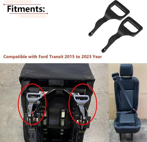 مقبض إطلاق مقعد RLB-Hilon 2PCS متوافق مع Ford Transit 150 250 350 350 HD 2015 إلى 2023 سنة ، من أجل BK3Z-9962418-A PRAME PRISHAR PRISS in Saudi Arabia