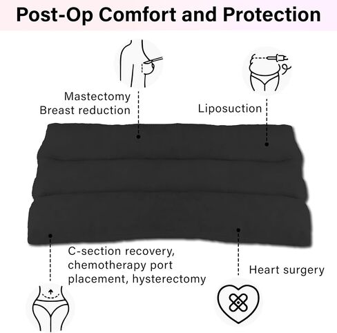 Mastectomy Seatbelt Pillow, Seat Belt Pillow Post Surgery, Port Pillows for Chemo Patients Seatbelt, Seat Belt Cushion for Heart Surgery Recovery, Hysterectomy Abdominal Incision Recovery Seatbelt in Kuwait