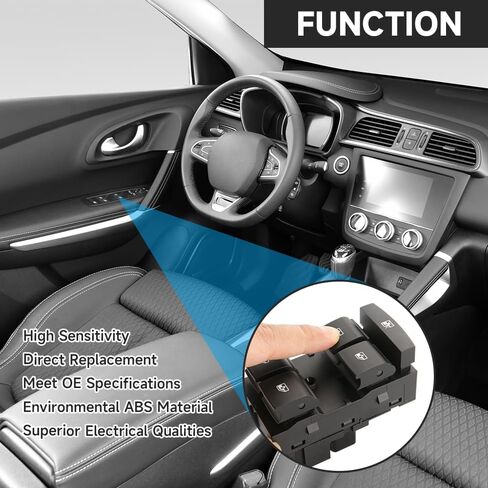 Front Left Driver Side Master Power Window Switch - Compatible for Chevrolet Sonic 2012-2016, for Chevrolet Trax 2013-2016 - Replace Part 95188244, 95460072 in Saudi Arabia