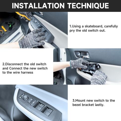 Front Left Driver Side Master Power Window Switch - Compatible for Chevrolet Sonic 2012-2016, for Chevrolet Trax 2013-2016 - Replace Part 95188244, 95460072 in Saudi Arabia
