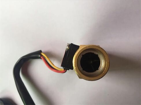 1PCS مستشعر تدفق المياه النحاسي الكامل 1.75MPA G1/2 قاعة النبض مفتاح مقياس التدفق 1-25L/دقيقة in Kuwait