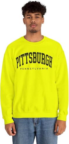 Pittsburgh Pennsylvania Adult Unisex Crewneck Sweatshirt in Saudi Arabia