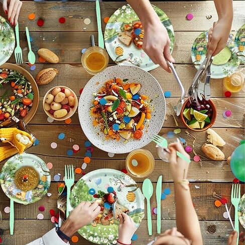 142pcs كلاسيكية دب دش استحمام الطفل أدوات المائدة استحمام الطفل مع لوحات ، منديل ، شوك ، لافتة الكؤوس ومغلق المائدة لمجموعة لوازم حفلة عيد الميلاد يقدم 20 ضيفًا (أصفر) in Kuwait