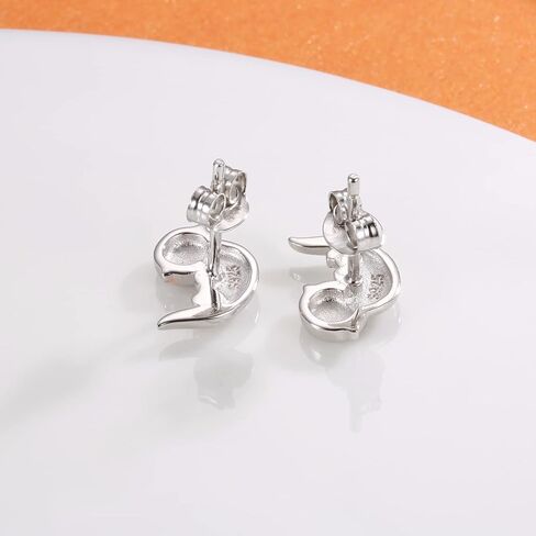 925 Sterling Silver Highland Cow Earrings Stud Hypoallergenic Jewelry Gifts for Women Cow Lover in Kuwait