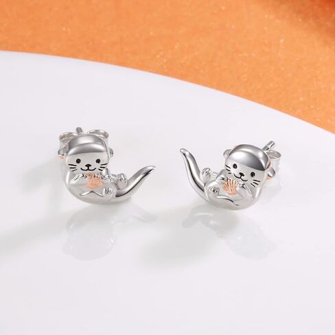 925 Sterling Silver Highland Cow Earrings Stud Hypoallergenic Jewelry Gifts for Women Cow Lover in Kuwait