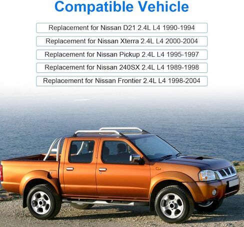 مضخة مياه محرك JDMON مع استبدال GASKET لـ NISSAN 240SX 1989-1998 ، D21 1990-1994 ، Frontier 1998-2004 ، Pickup 1995-1997 ، Xterra 2000-2004 2.4L L4 استبدال لـ AW9206 WPN059 131-2076 324-58209 in Saudi Arabia