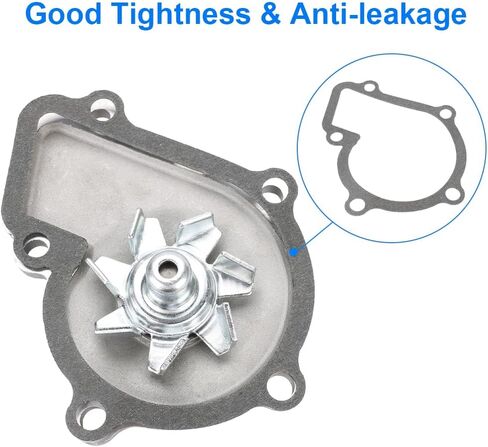 مضخة مياه محرك JDMON مع استبدال GASKET لـ NISSAN 240SX 1989-1998 ، D21 1990-1994 ، Frontier 1998-2004 ، Pickup 1995-1997 ، Xterra 2000-2004 2.4L L4 استبدال لـ AW9206 WPN059 131-2076 324-58209 in Saudi Arabia