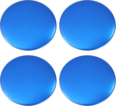 Acropix 56.5mm سيارة Universal Center Center Center Caps شارة الشارة ملصق ملصق اللمعان الأزرق - حزمة 4 in Kuwait