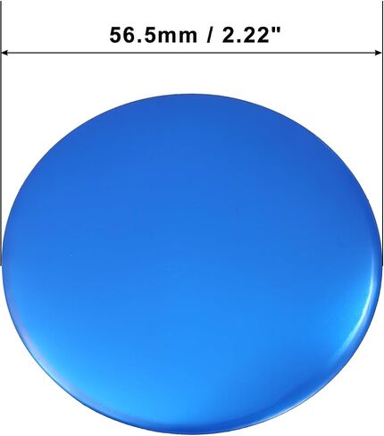 Acropix 56.5mm سيارة Universal Center Center Center Caps شارة الشارة ملصق ملصق اللمعان الأزرق - حزمة 4 in Kuwait